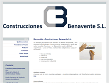 Tablet Screenshot of construcciones-benavente.com